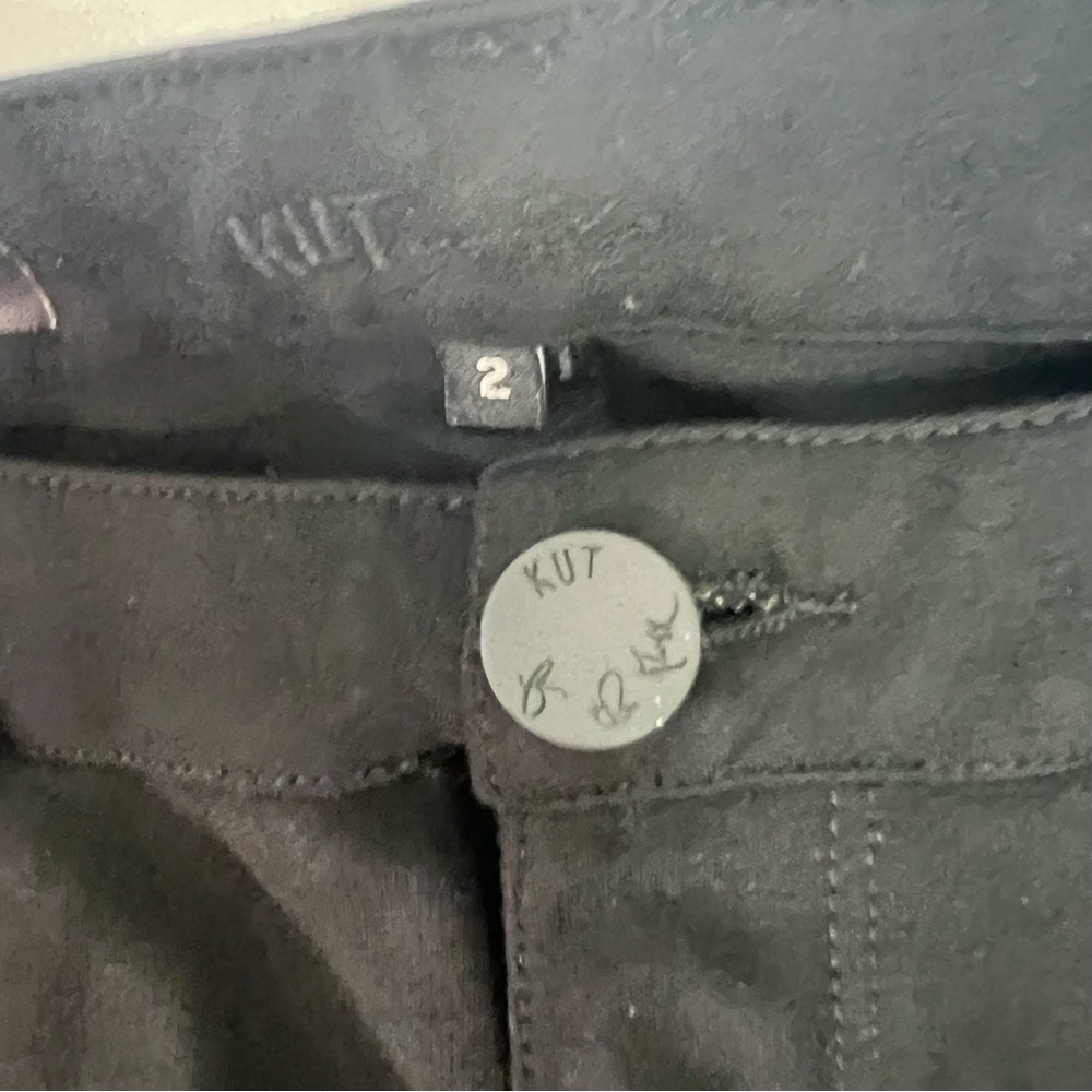 KUT From The KLOTH Women’s MIA Toothpick Skinny Jegging Pant Sz 2 Black Stretch - Picture 5 of 14
